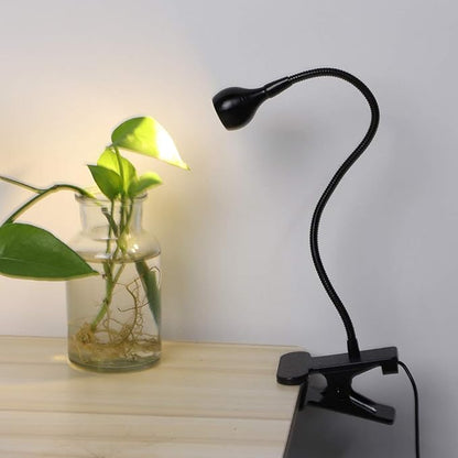 LED Desk Lamp Foldable USB Rechargeable Table Light Bedside Night Lamp Small Clip Lamp Eye Care Reading Light Dimmable Beauty Lamp for Bedroom Office - LeafyLoom