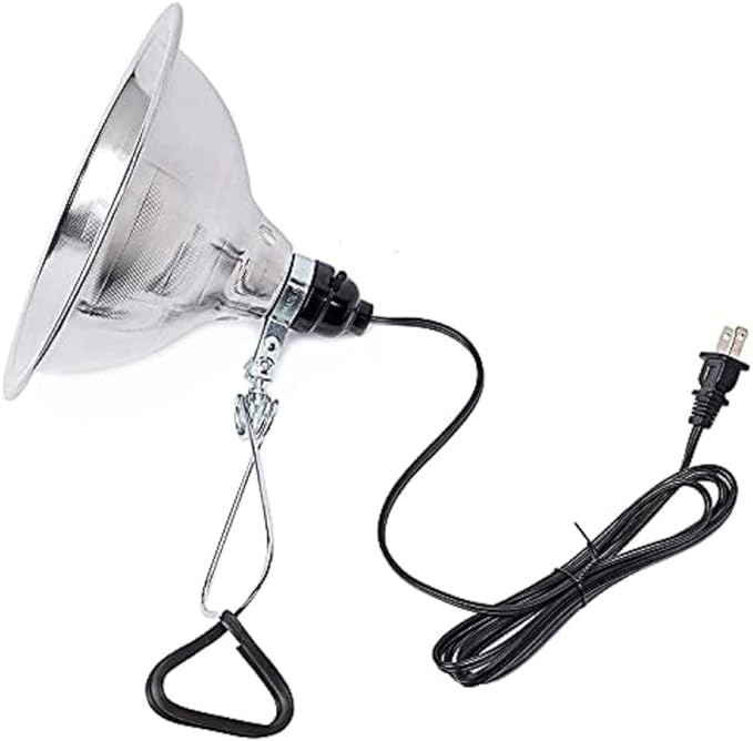 Simple Deluxe Clamp Lamp Light 150 Watt with 8.5 Inch Aluminum Reflector (no Bulb Included), 6 Feet Cord, 1 Pack, Black - LeafyLoom