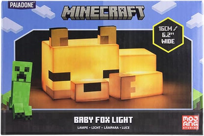 Paladone Minecraft Cute Fox Night Light, Soft Orange Glow, Officially Licensed Minecraft Decor and Desk Lamp for Gaming Room or Kids and Tween Bedroom - LeafyLoom