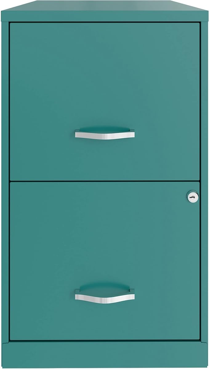 Lorell SOHO File Cabinet, Teal - LeafyLoom