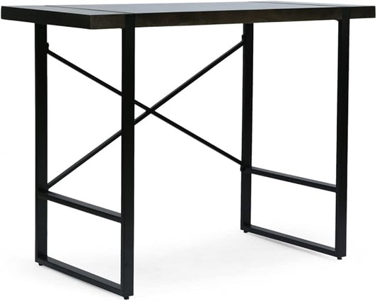 Christopher Knight Home Glentana Desk, Black + Brown - LeafyLoom