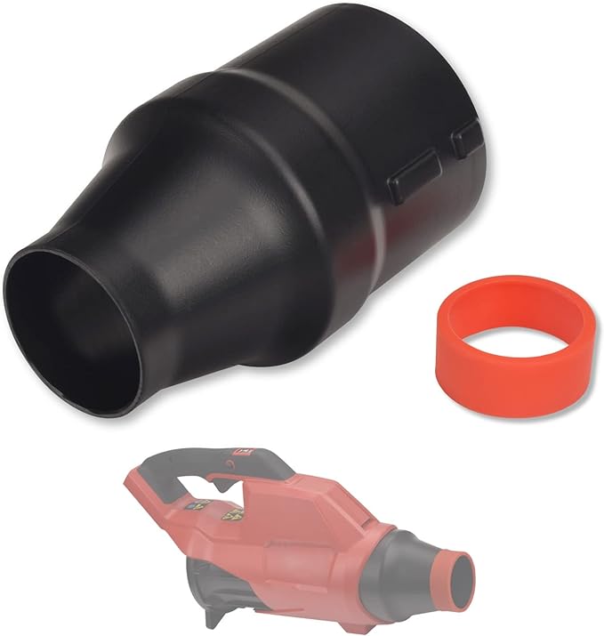 Car Drying Nozzle with Red Soft Tip Cover for Milwaukee M18 Fuel Single Battery Leaf Blowers Fits 2724-20 and 2728-20 - LeafyLoom