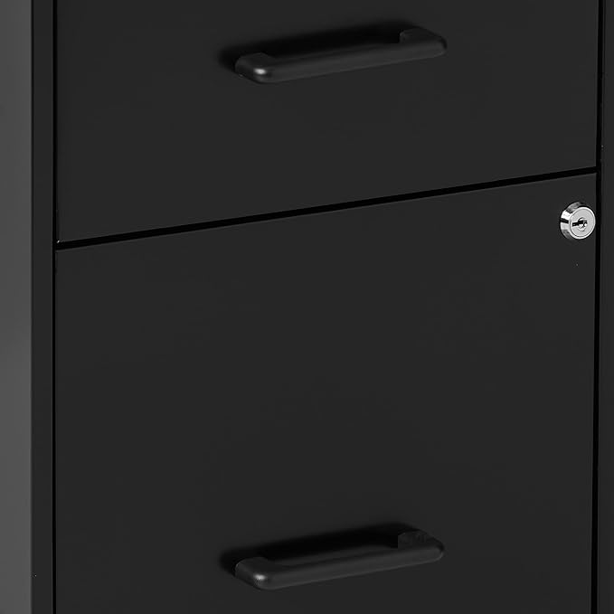 Lorell 14341 18 Deep 2-Drawer File Cabinet, Black - LeafyLoom