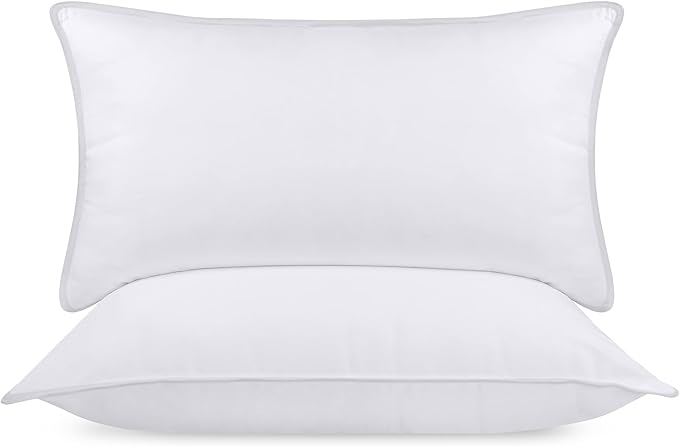 Utopia Bedding Bed Pillows for Sleeping (White), King Size, Set of 6, Hotel Pillows, Cooling Pillows for Side, Back or Stomach Sleepers - LeafyLoom