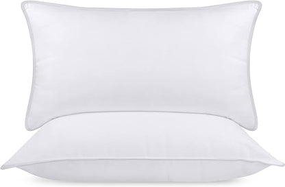 Utopia Bedding Bed Pillows for Sleeping (White), King Size, Set of 6, Hotel Pillows, Cooling Pillows for Side, Back or Stomach Sleepers - LeafyLoom