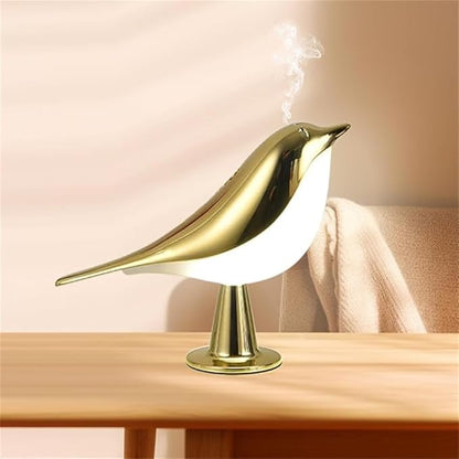 FUYUNXIN Bird Lamp Bedside Lamps - Rechargeable Cordless Table Lamp with 3 Color Temperatures and Touch Sensor - Perfect for Bedroom Nightstand (Gold) - LeafyLoom