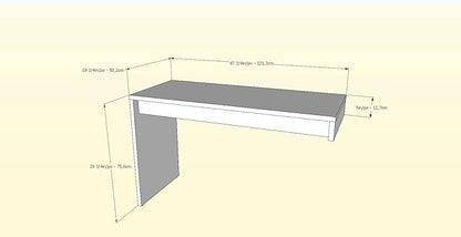 Nexera 211303 Reversible Desk Panel for Home Office, White & Walnut - LeafyLoom