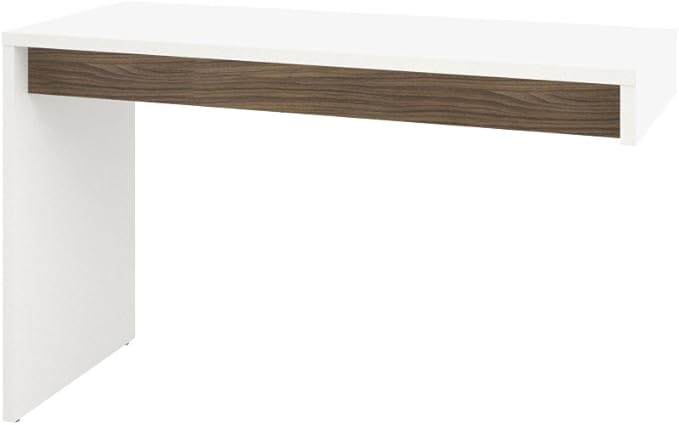 Nexera 211303 Reversible Desk Panel for Home Office, White & Walnut - LeafyLoom