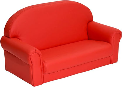 Children's Factory Red As We Grow Toddler Sofa - LeafyLoom