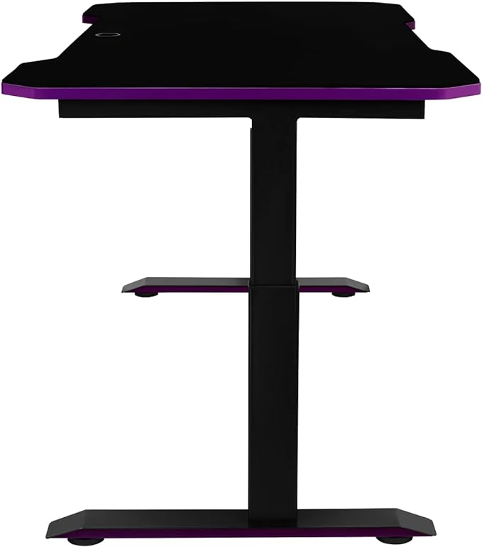 Cooler Master GD160 PC Gamimg Desk, Onesize, Black, Purple - LeafyLoom