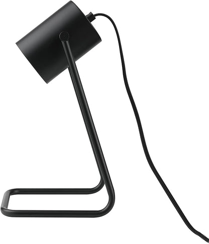 Globe Electric 52299 Sahara 14" Desk Lamp, Matte Black, Swing Shade, in-Line On/Off Rocker Switch - LeafyLoom