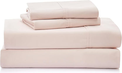 UGG 01335 Alahna King Bed Sheets and Pillowcases 4-Piece Set Sleep in Luxury Machine Washable Deep Pockets Wrinkle-Resistant Breathable Cozy Comfort Silky Cooling Sheets, King, Shell - LeafyLoom