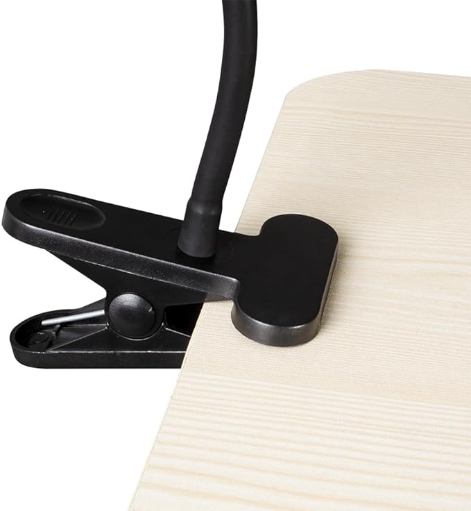 OttLite Clip-On LED Easel Lamp with ClearSun LED Technology - Sturdy Clip Light with On/Off Switch Cord - Adjustable & Flexible Neck for Precise Lighting, Piano, Computer Desks, Shelves & Tables - LeafyLoom