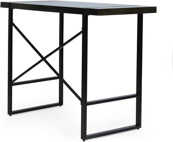 Christopher Knight Home Glentana Desk, Black + Brown - LeafyLoom