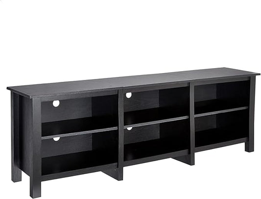 ROCKPOINT Classic TV Stand Storage Media Console Entertainment Center for TV's from 70 Inches to 85 Inches,Espresso(69.1Inchese) - LeafyLoom