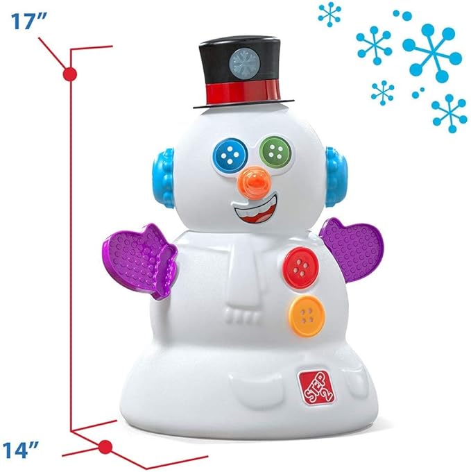 Step2 My First Snowman, Kids Interactive Christmas Toy, Plays Music & Lights Up, 15 Piece Toy Accessories, for Toddlers 1+ Years Old - LeafyLoom