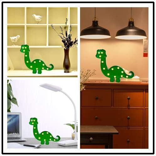 Dinosaur Night Light Nursery Decor Party Decoration,Childen Kids Bedroom Decorative Table Lamps, Marquee Animal Sign,Birthday Gifts for Kids/Boys - LeafyLoom