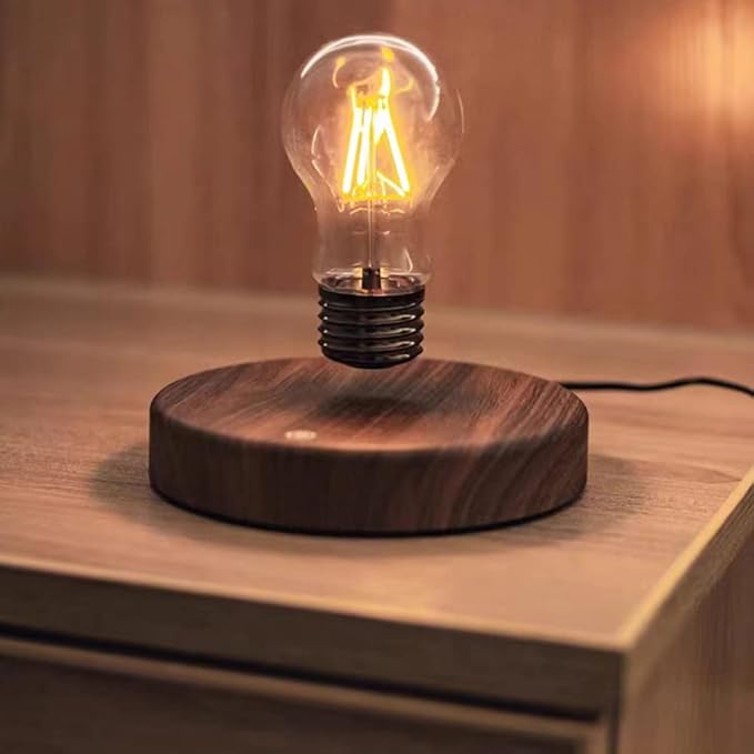 Magnetic Levitating Floating Wireless LED Light Bulb Desk Lamp ，Magic Desk lamp, Science Fiction into Reality, Suitable for Room and Office Decoration,Unique Gift Instantly Become The Focus - LeafyLoom