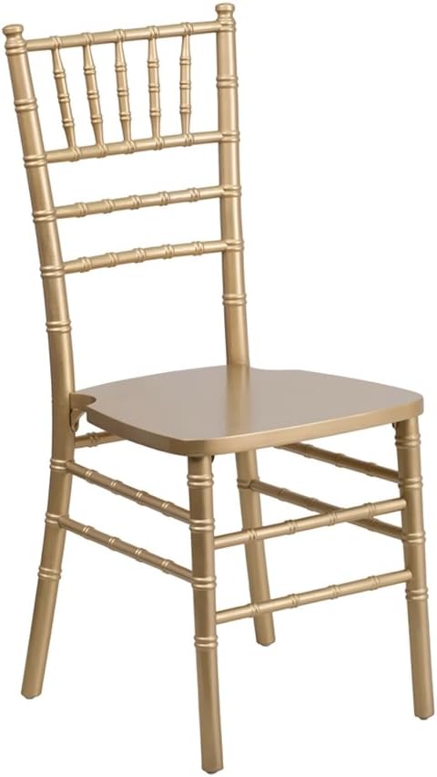 Flash Furniture Hercules Series Chiavari Chair for Formal Events and Banquets, Commercial/Residential All-Occasion Event Chair, Gold - LeafyLoom