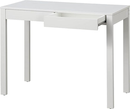 Target Marketing Systems Gabby Home Office, Study Room, Vanity or Bedroom, Computer 2 Drawers, Contemporary Style Desk with Storage, 40” x 20”, White - LeafyLoom