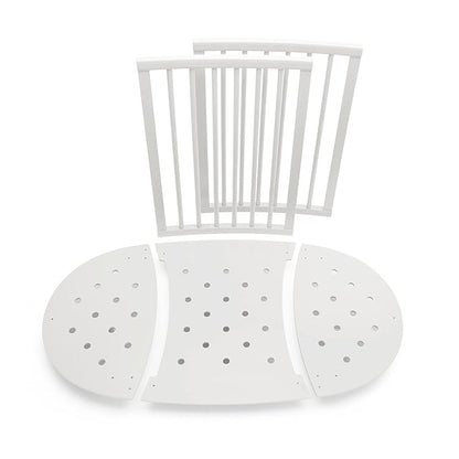 Stokke Sleepi Bed Extension, White - Convert Sleepi Mini Crib Into Sleepi Bed - Suitable for Children Up to 3 Years - Mattress Sold Separately - Extends Bed to 50 Inches - LeafyLoom