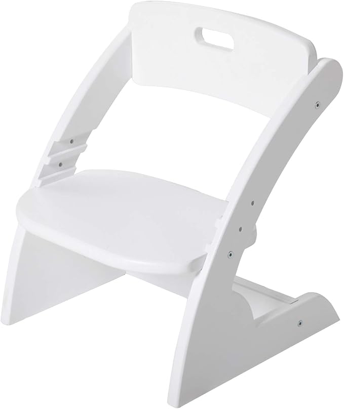 HOUCHCIS Toddler Chair, Wooden Toddler Chair for Kids, Adjustable Kids Chairs for Toddlers, Toddler Chairs and Small Chair, Kids Chair (White) - LeafyLoom