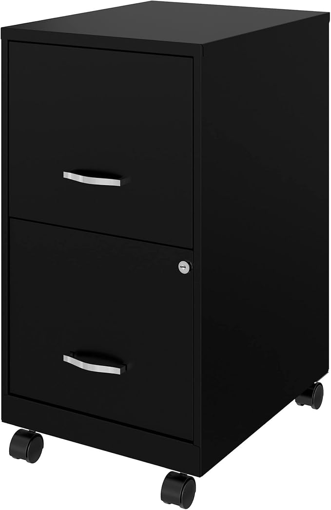 Lorell LLR00061 - SOHO File/File 2-Drawer Mobile File Cabinet - LeafyLoom