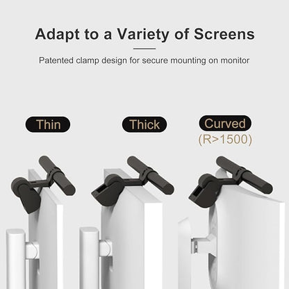 Induction Monitor Light with Sensor, Monitor Light Desk Lamp with Touch and Sensor Control, No Screen Glare Dimmable Monitor Lamp Computer Light Bar for Screen/Home/Office - LeafyLoom