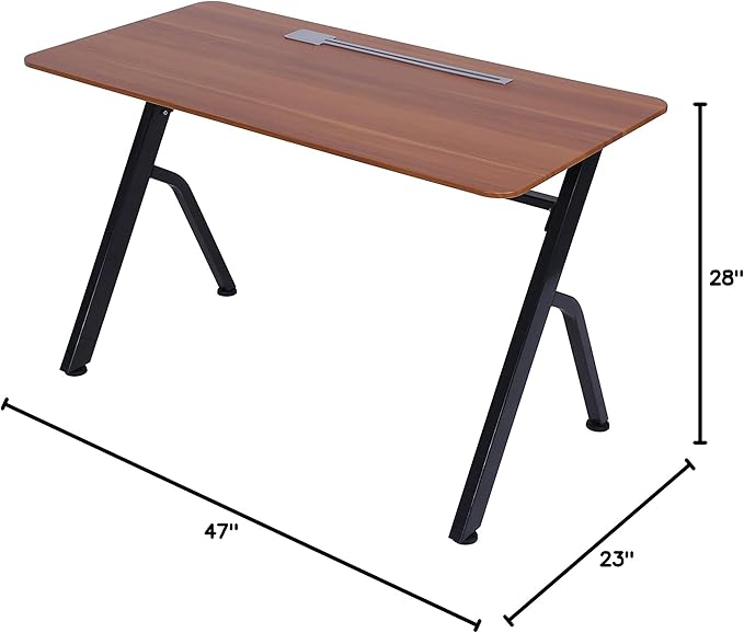 ApexDesk 47" Computer Desk, Modern Simple Style Desk for Home Office, Study Student Writing Desk - Apple - LeafyLoom