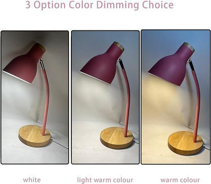 Himmel Desk Lamp, Adjustable Metal Table Lamp, Children's Table Lamp for Bedroom, Living Room, E27 Socket Reading Next to Lamp (White) - LeafyLoom