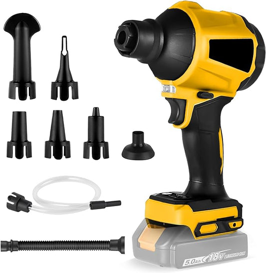 Cordless Dust Blower Compatible with Dewalt 20V Battery, Brushless Handheld Blower Cordless Sawdust Blower 447 MPH/39 CFM for Garages, Sawmill Room, Workshop Cleaning(Tool Only, No Battery) - LeafyLoom