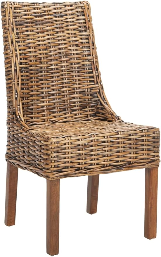 Safavieh Home Collection Suncoast Brown Dining Chair - LeafyLoom