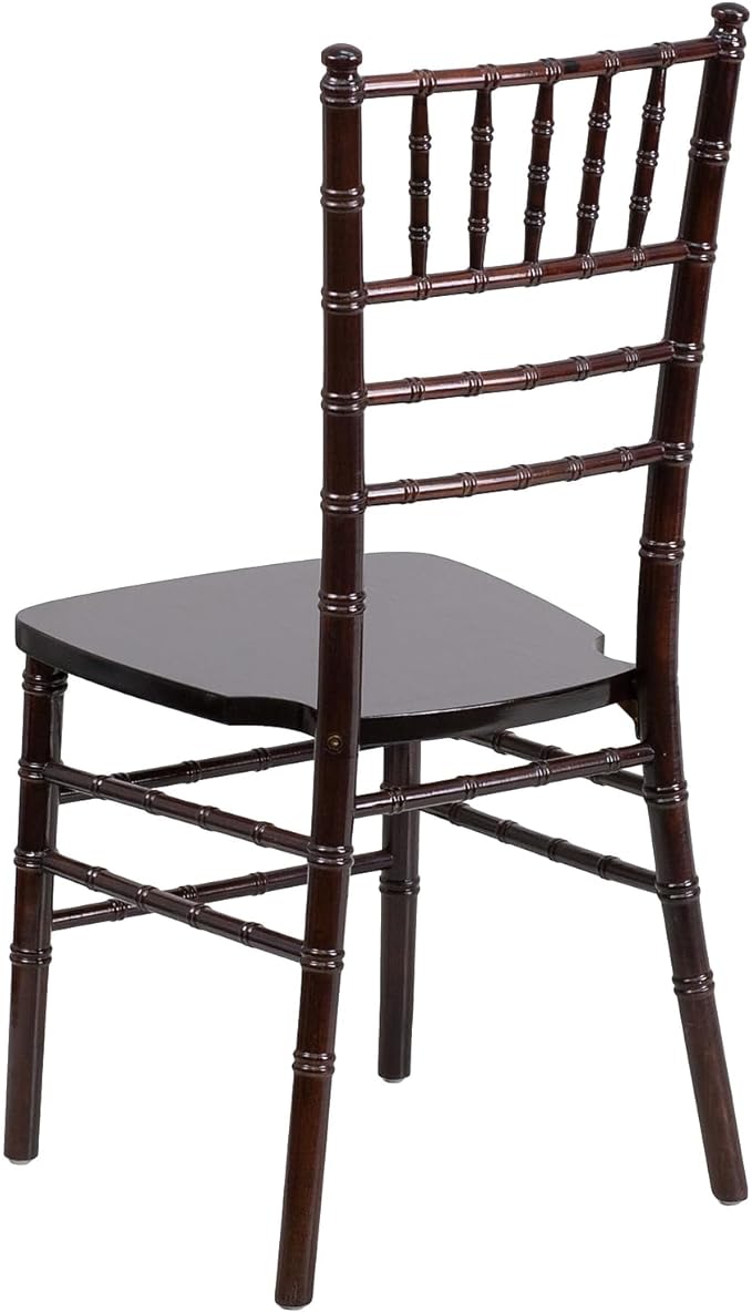 Flash Furniture HERCULES Series Walnut Wood Chiavari Chair - LeafyLoom