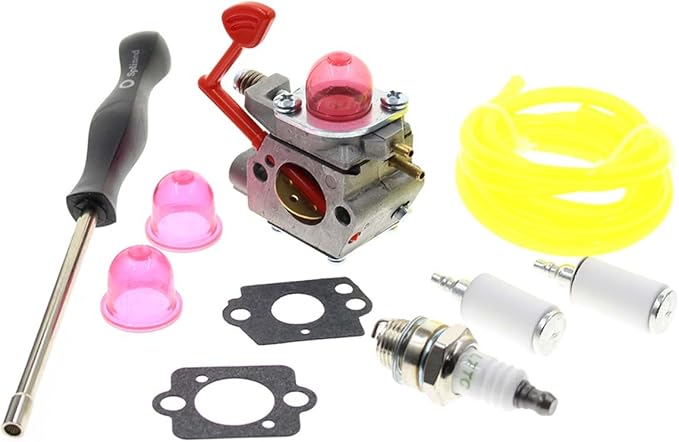 Carbhub WT-875 Carburetor for Craftsman Poulan Pro Blower BVM200C BVM200VS P200C GBV325 P325 with Fuel Line Filter Gasket Spark Plug Replace 545081855 WT-875 WT-875A - LeafyLoom