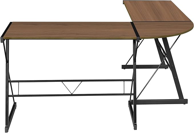 Regency Home Corner Desk, 60 inch, Urban Walnut - LeafyLoom