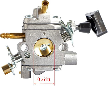 BR600 Carburetor Kit for Stihl BR500 BR550 BR600 BR700 BR 500 550 600 700 Backpack Leaf Blower Replaces Zama C1Q-S183 4282-120-0606 Parts - with 4282 141 0300 Air Filter Tank Vent Kit - LeafyLoom