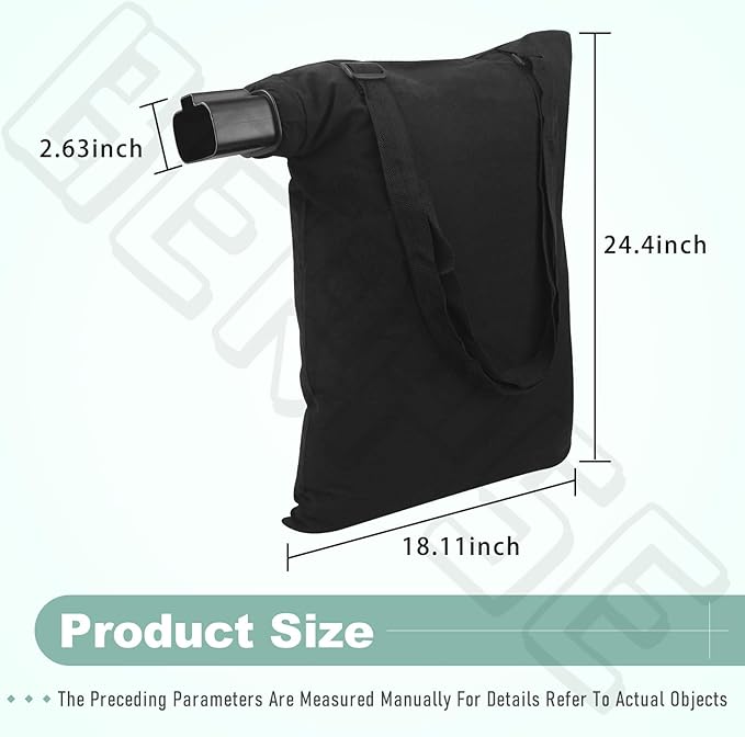 5140125-95 Leaf Blower Vacuum Shoulder Bag Replaces 5140117-99, for Black & Decker 3-in-1 Electric Leaf Blower, Fits Model BV2900 BV3100 - LeafyLoom