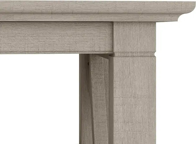 Bush Furniture Key West Coffee Table with Storage in Washed Gray - LeafyLoom