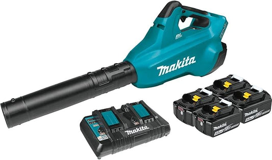 Makita XBU02PT1 36V (18V X2) LXT® Brushless Blower Kit with 4 Batteries (5.0Ah) - LeafyLoom