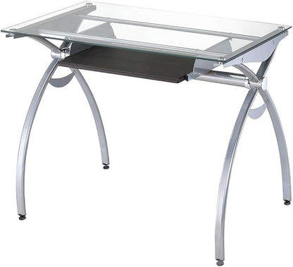 NicBex Laik-DW-00054-DX Desks, 43.25" W x 22.5" D x 29.5" H, White - LeafyLoom