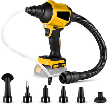 Cordless Dust Blower Compatible with Dewalt 20V Battery, Brushless Handheld Blower Cordless Sawdust Blower 447 MPH/39 CFM for Garages, Sawmill Room, Workshop Cleaning(Tool Only, No Battery) - LeafyLoom