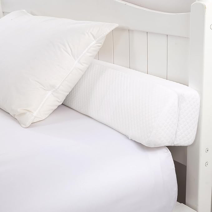 HOMBYS Wedge Pillow Headboard for Bed Gap,Foldable Bed Wedge Gap Filler Twin Size,Matterss Gap Filler,Multi Functional Bed Crack Pillow, Fill The Gap (0-7") Between Your Headboard and Mattress,White - LeafyLoom