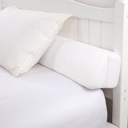 HOMBYS Wedge Pillow Headboard for Bed Gap,Foldable Bed Wedge Gap Filler Queen Size,Matterss Gap Filler,Multi Functional Bed Crack Pillow, Fill The Gap (0-7") Between Your Headboard and Mattress,White - LeafyLoom