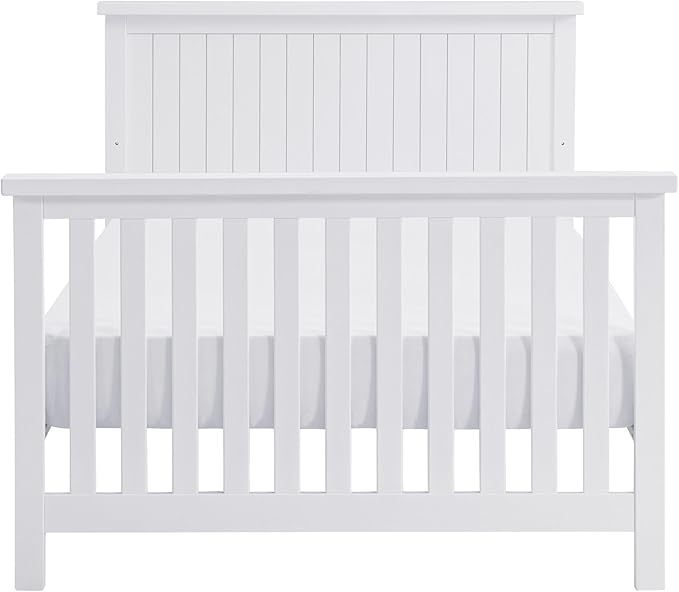 Everlee Crib to Full-Size Bed Conversion Kit, Whitewash - LeafyLoom