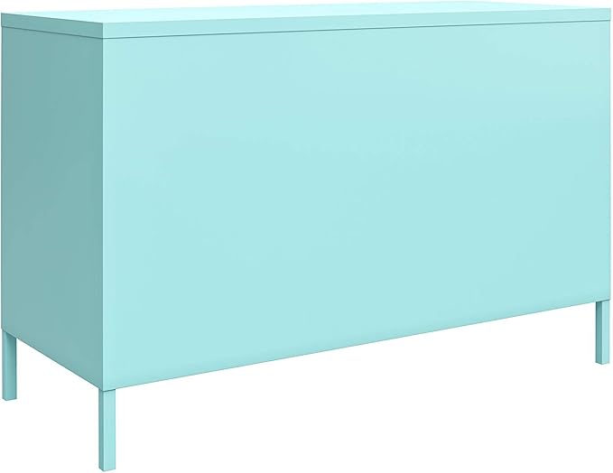 Novogratz Cache 2 Door Metal Locker Accent, Mint Cabinet - LeafyLoom