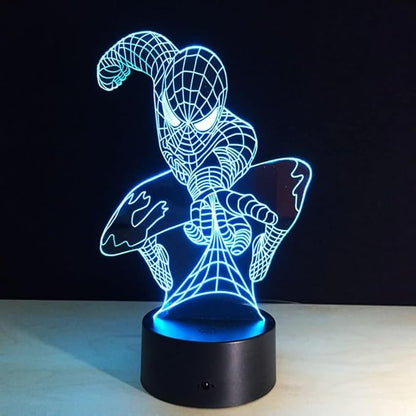 3D Night Light Kids Toys Anime Optical Illusion LED Lights Smart Touch 7 Colors Changing Dimmer Table Desk Lamp Home Room Decor Game Fan Gifts for Boys Girls Birthday Christmas Nightlight - LeafyLoom