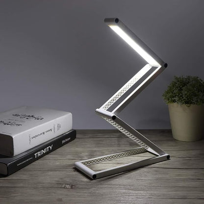 LED Desk Lamp, Foldable Portable USB Rechargeable Table Light 2 Modes Dimmable for Architect Table Office Home - LeafyLoom