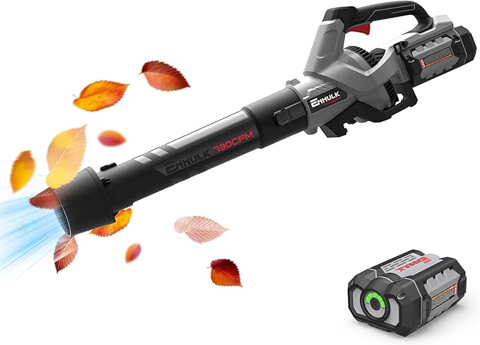 (2024 New Version) 58V 730CFM Cordless Leaf Blower with 2.5AH Battery & Charger - LeafyLoom