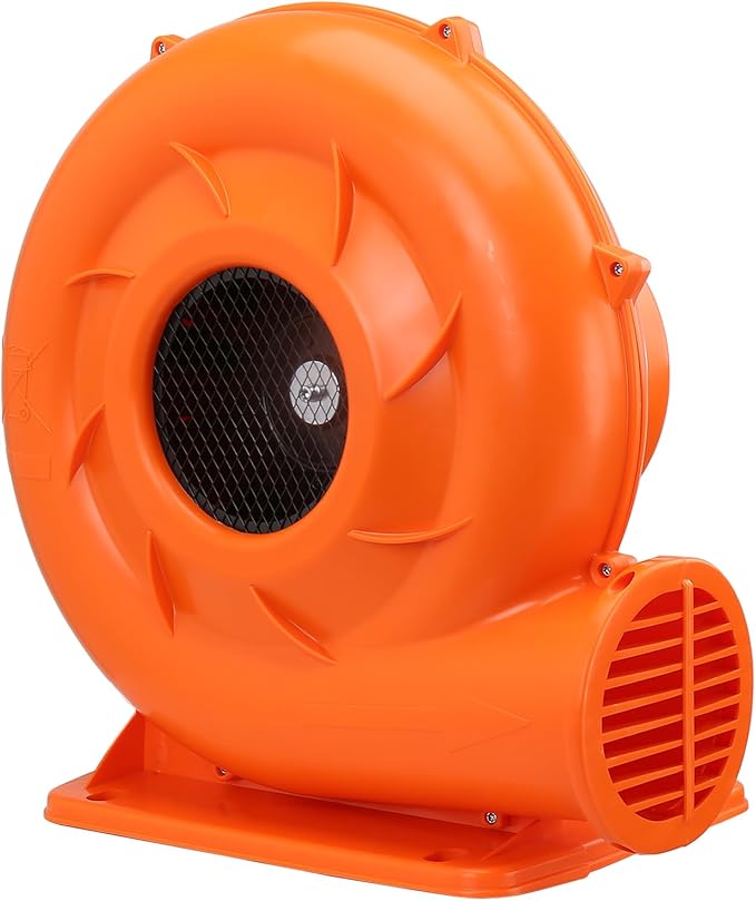 VEVOR Inflatable Blower, 900W, 1 HP & 1.2 HP Bounce House Blower, Commercial-grade Air Blower for Inflatables, 3300 RPM, Bouncy Castle Electric Blower Perfect for Bounce House, Waterslides, ETL Listed - LeafyLoom