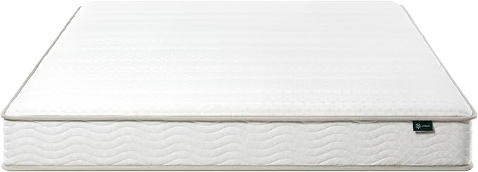 ZINUS 6 Inch Foam and Spring Hybrid Mattress [New Version], Full, Fiberglass free, Medium Firmness, Durable Support, Certified Safe Foams & Fabric, Mattress in A Box - LeafyLoom